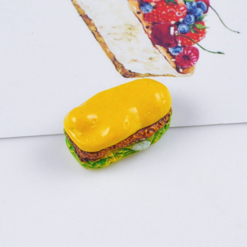 10 Teile/paket Heißer Hundefutter einstellen 1:12 Mini Lebensmittel Für Hotdogs Brot Puppe Spielzeug Haus Miniatur Dekorationen