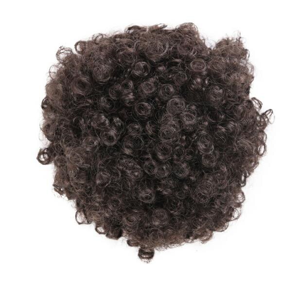 Blice 9inch Synthetic Curly Hair Ponytail African American Short Afro Synthetic Drawstring Puff Ponytail Hair Extensions: #4