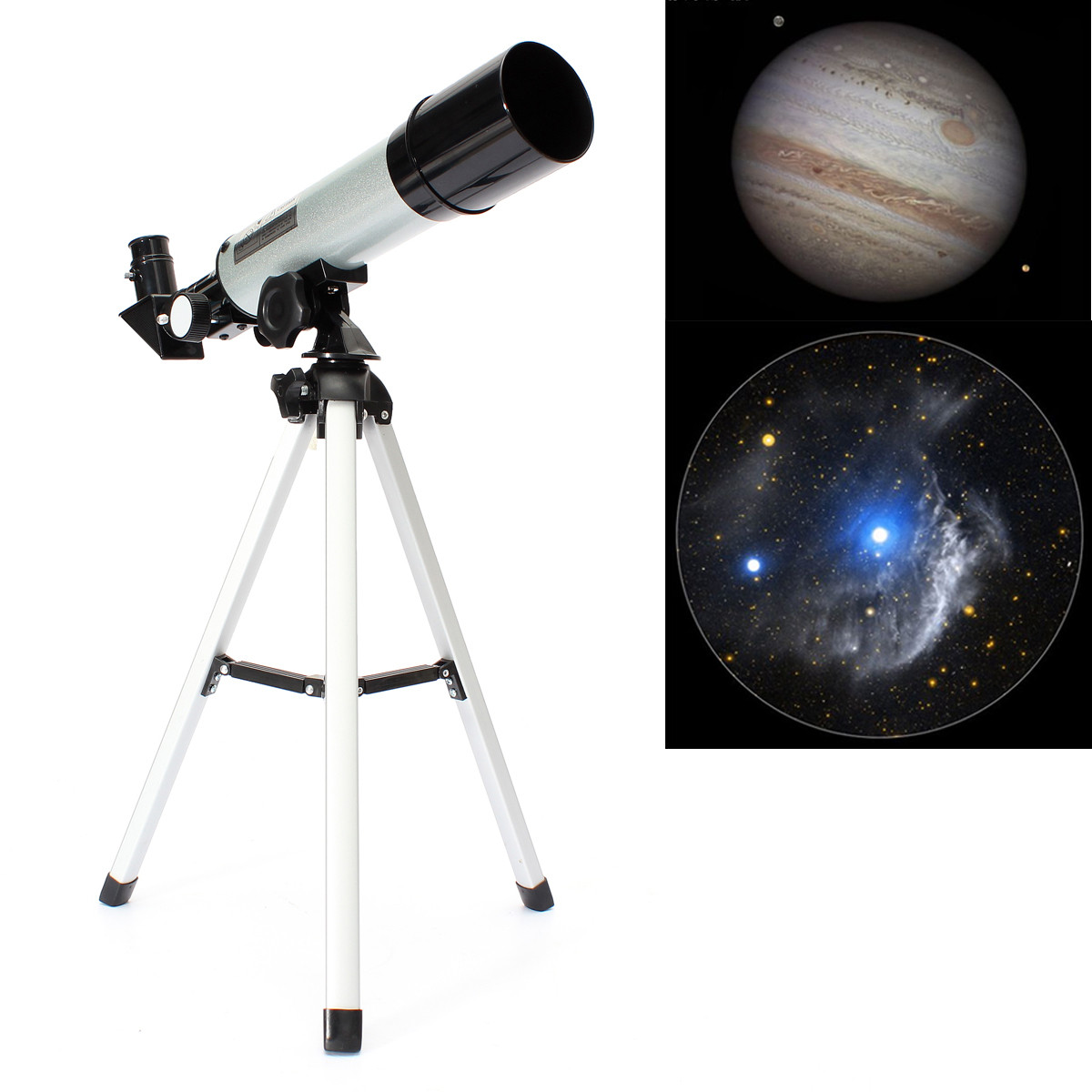 HD Telescope Astronomical Monocular With Tripod Refractor Spyglass Zoom High Power Spotting Scopes Powerful