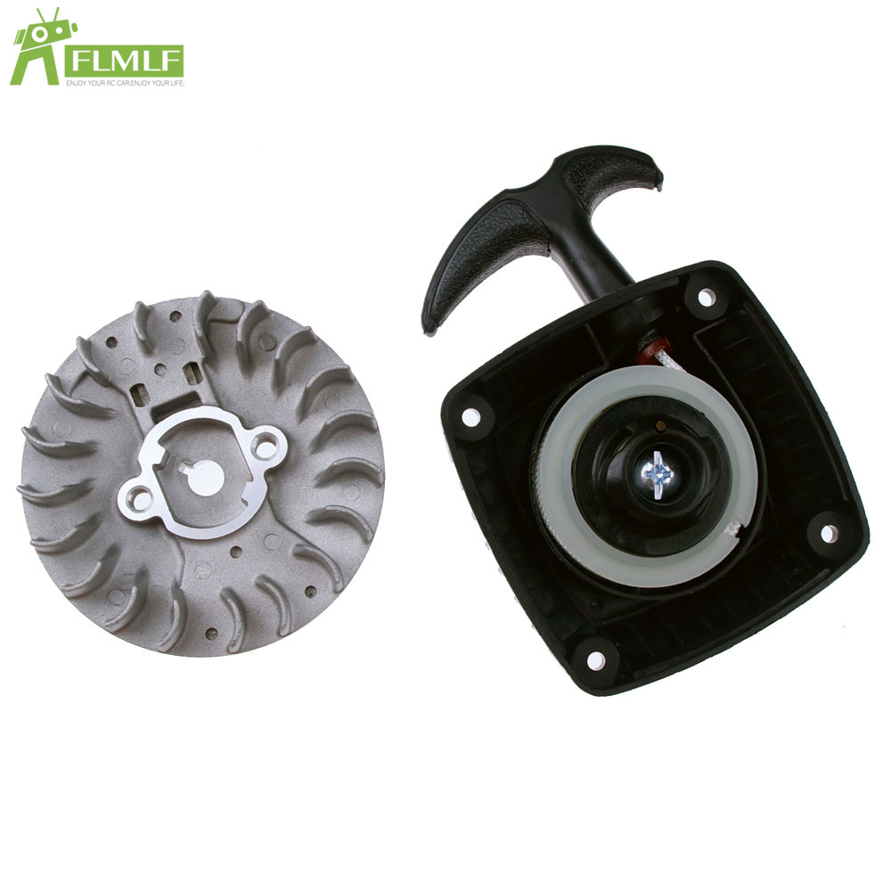 Démarreur et volant d'inertie faciles à tirer avec griffe pour 1/5 HPI ROFUN Rovan KM Baja 5B 5T 5SC Losi 5ive-T FG GoPed