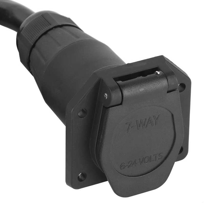 car Towing Bars trailer towing hitch Trailer Extension Cord 7 Way 3.5ft Double Prong Male Plug Connector RV Connecting Line