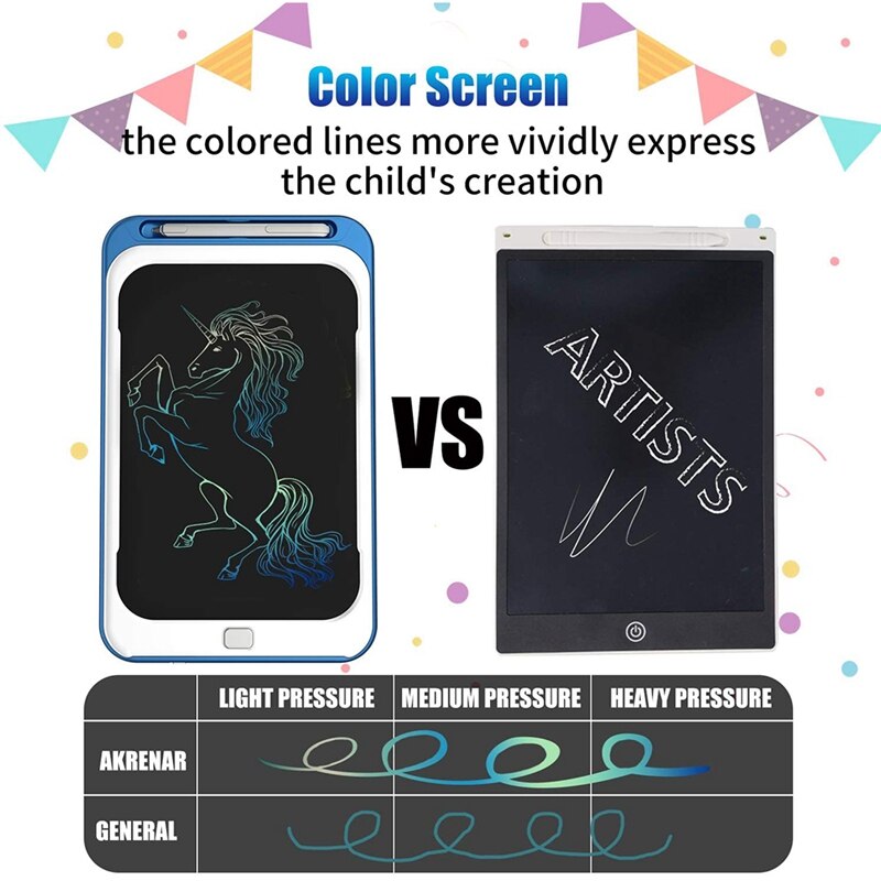 LCD Writing Tablet 10 Inch Doodle Board,Colorful Screen Drawing Tablet,Traveling and Learning Toys for Boys and Girls