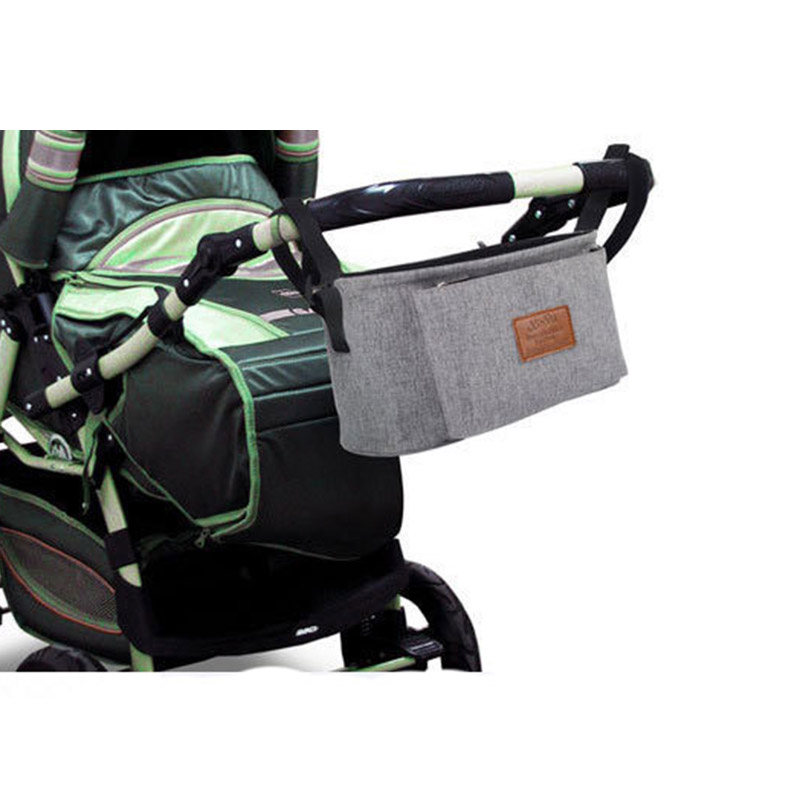 Babys fauteuil roulant sac Nappy sacs pour poussette organisateur imperméable couleur unie momie sac à couches suspendu chariot landau Buggy chariot