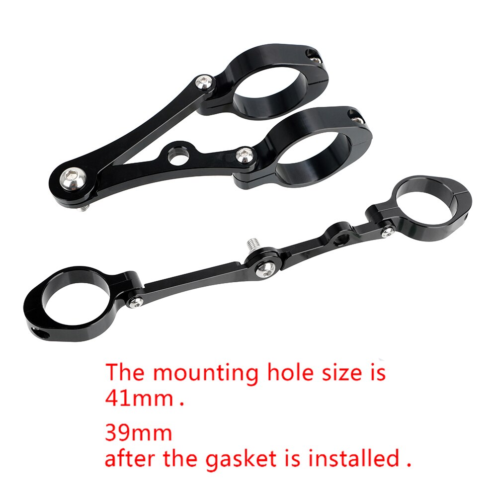 Motorcycle Headlight Bracket Mount Clamp 39mm-41mm CNC Fork Tube Spotlight Holder For Chopper Bobber Cafe Racer Universal