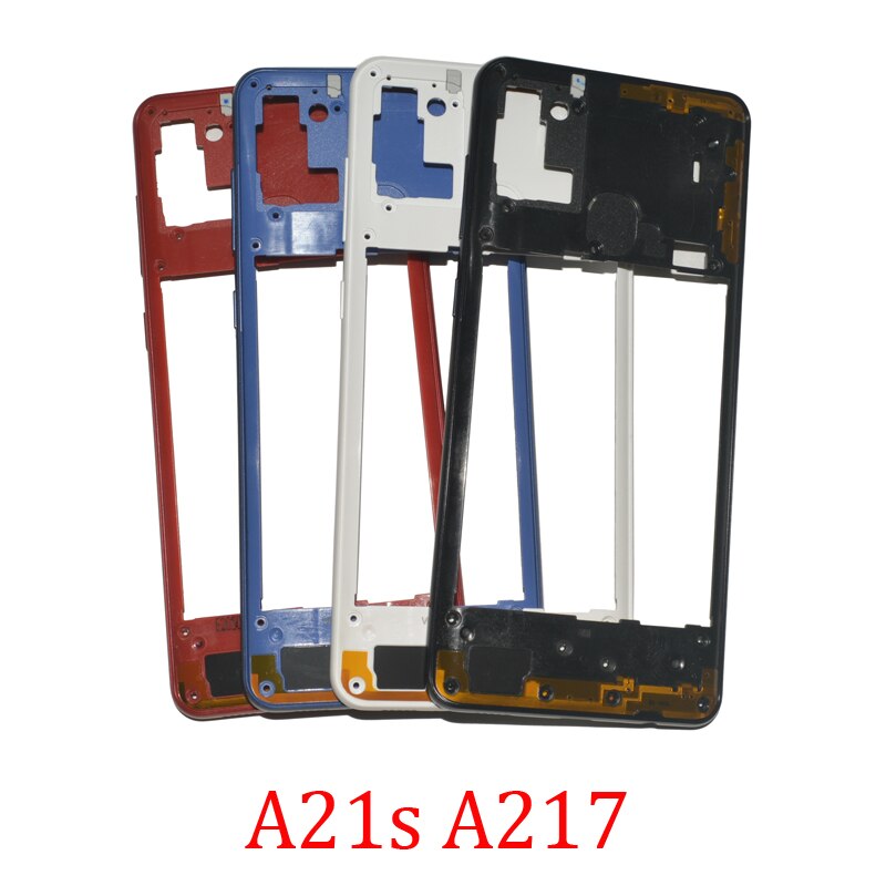 Midden Frame Voor Samsung Galaxy A21s A217F A217M A217N A217 Originele Telefoon Behuizing Chassis Centrale Frame Deel Met Knoppen