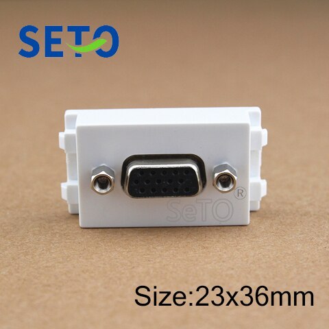 SeTo 128 Type VGA Projector Plug Module Lassen VGA Connector Keystone Voor Wandplaat Socket