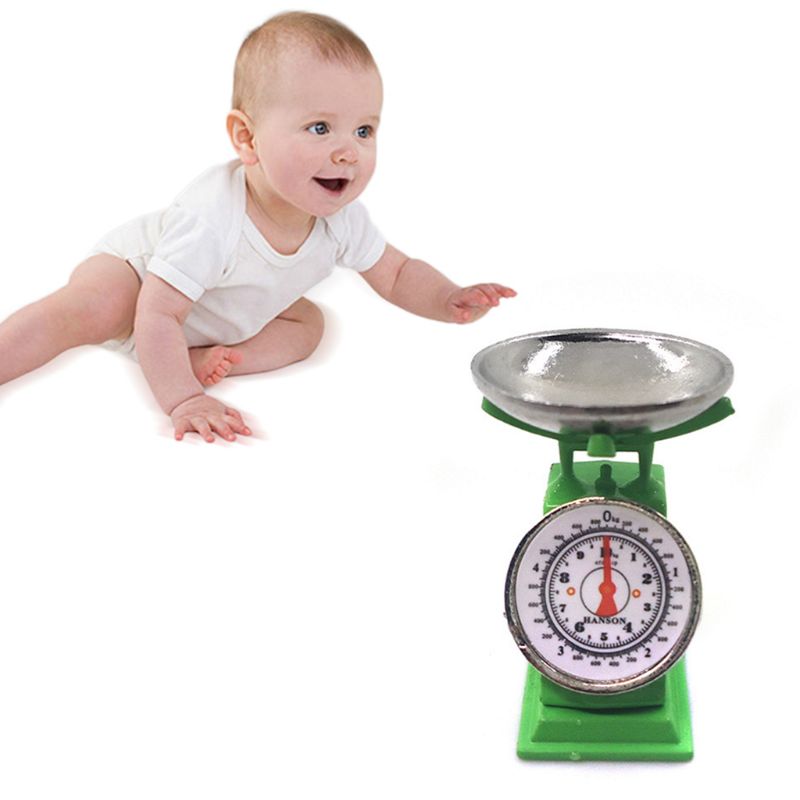 1/12 Mini Poppenhuis Miniatuur Marktkraam Gewicht Pond Schaal Keuken Tool Speelgoed G99C