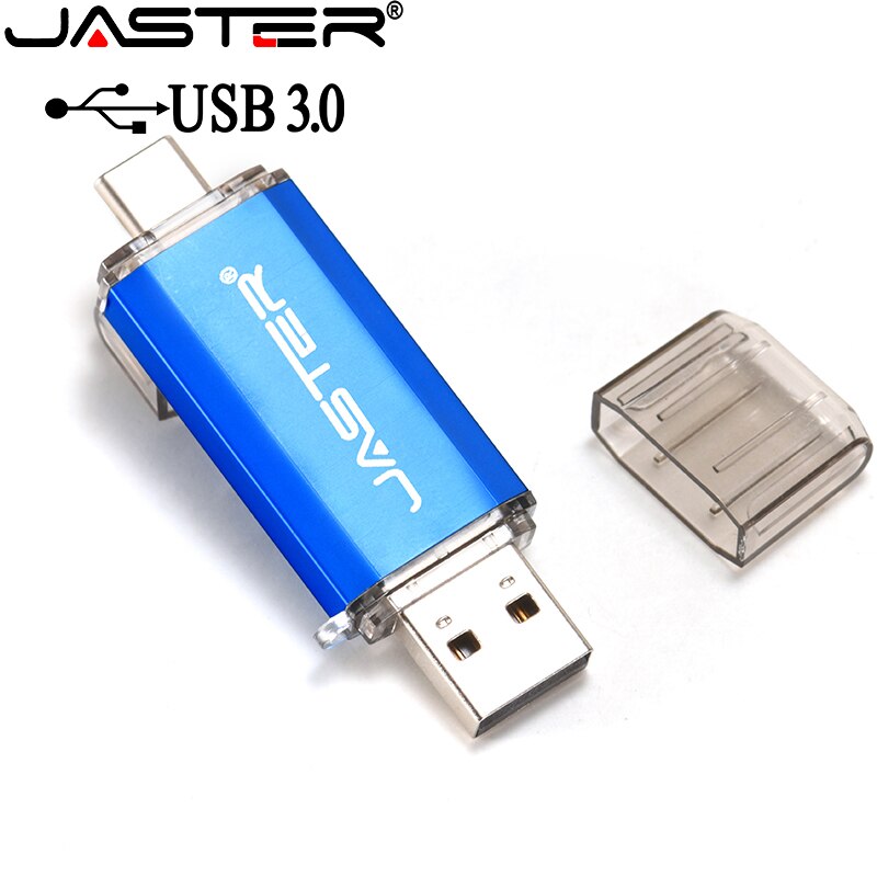 JASTER OTG Usb bagnetowy C Pen Drive 128 GB 64 GB 32 GB 16 GB pamięć USB 3.0 Hoge Snelheid Pendrive dla typu C Apparaat
