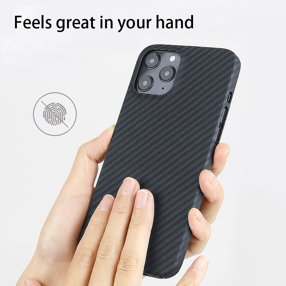 Ultra Thin Aramid Fiber Case For IPhone 12 Pro Max 12Pro Carbon 0.7mm Fiber Cover For IPhone 12 Mini 11 XS Max XR 11Pro Shell