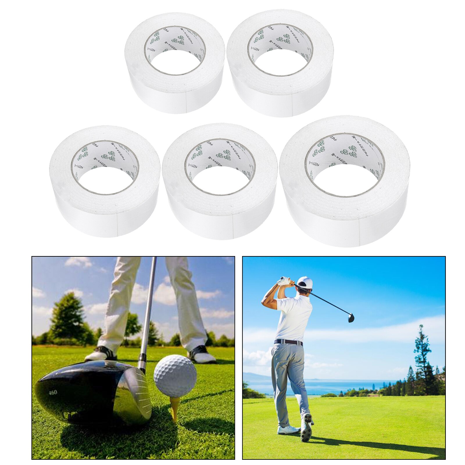 Golf Club Grip Tape Double Sided Adhesive Golf Regripping Paper Wrap Repair