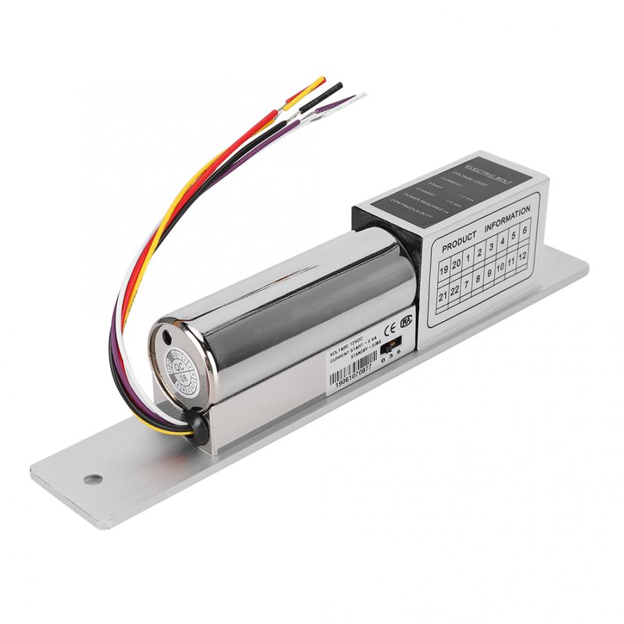 Electronic Door Lock 5 Lines Electric Deadbolt Bolt Low Temperature Delay Lock 3 Delay Times Door Access Control