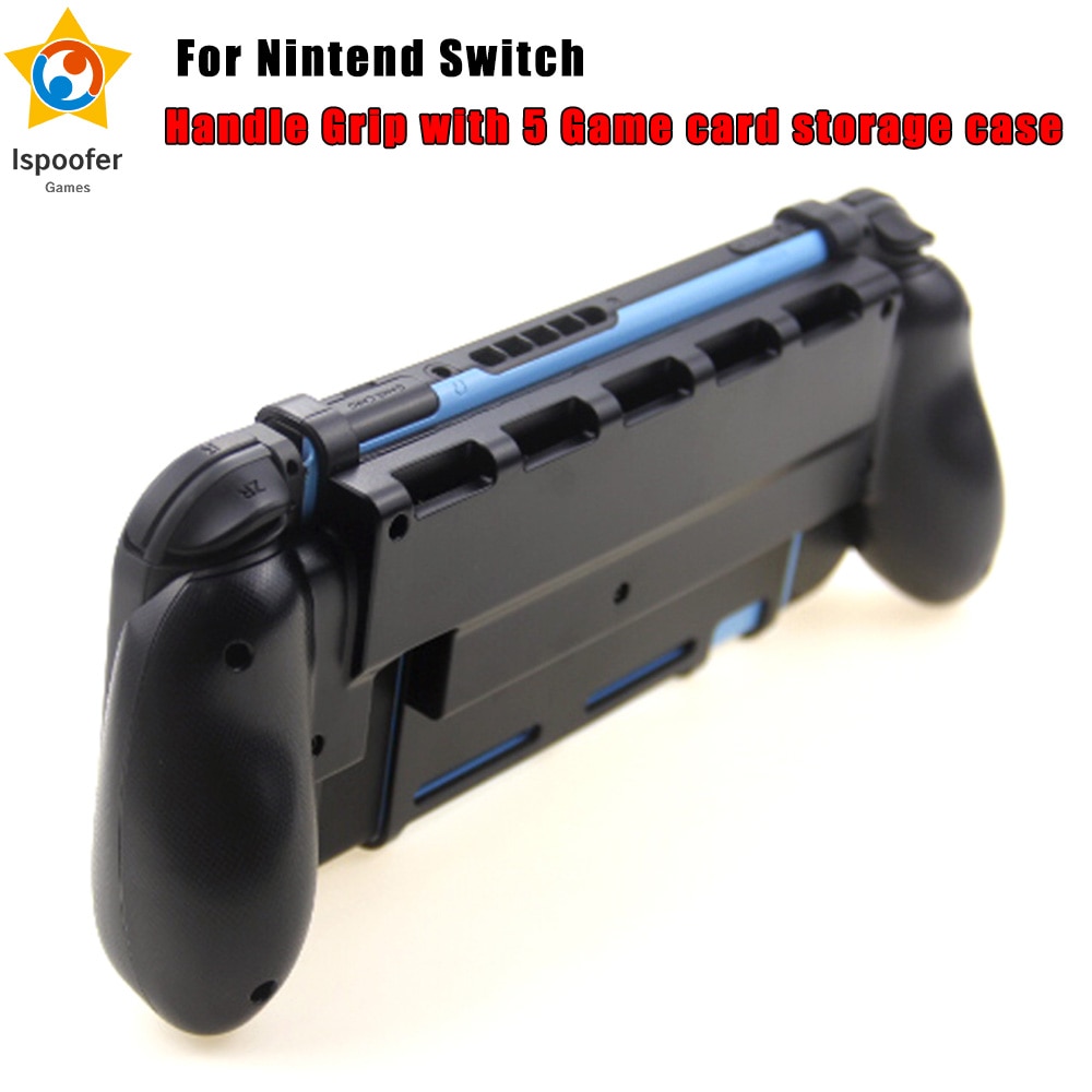 For Nintendo Switch Grip Case with 5 Game Cards Storage Ergonomic Handle Accessories for Nintend Switch Accessories