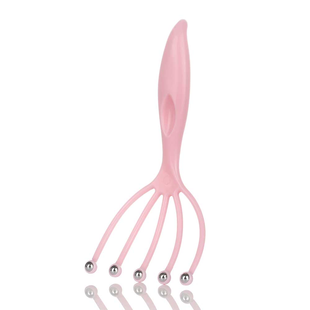 Ball Comb Head Massager Neck Eliminate Fatigue Massage Octopus Scalp Brush Stress Body Relax Spa Health Relaxation Care Tools: pink 1