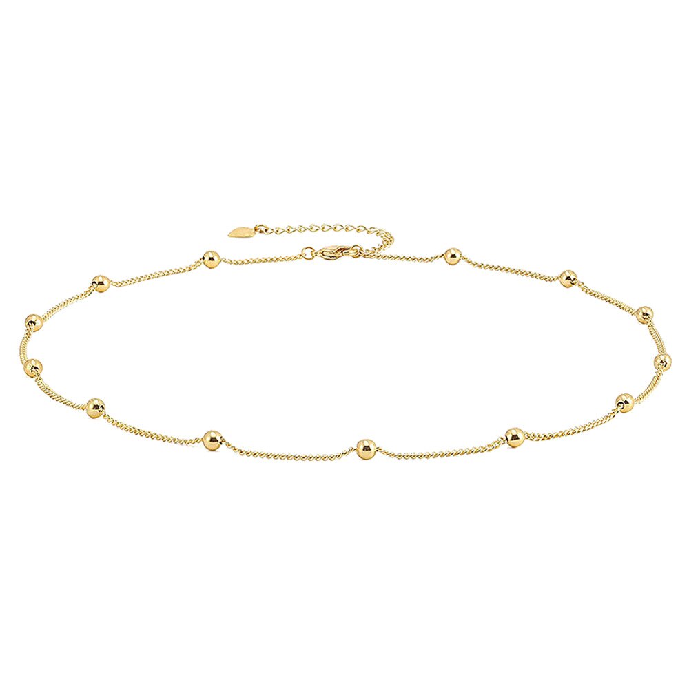 Alta qualidade pedra de lava grânulo óleo essencial difusor colar para mulher aromaterapia jóias vulcânicas 18k corrente ouro gargantilha presentes: KK547