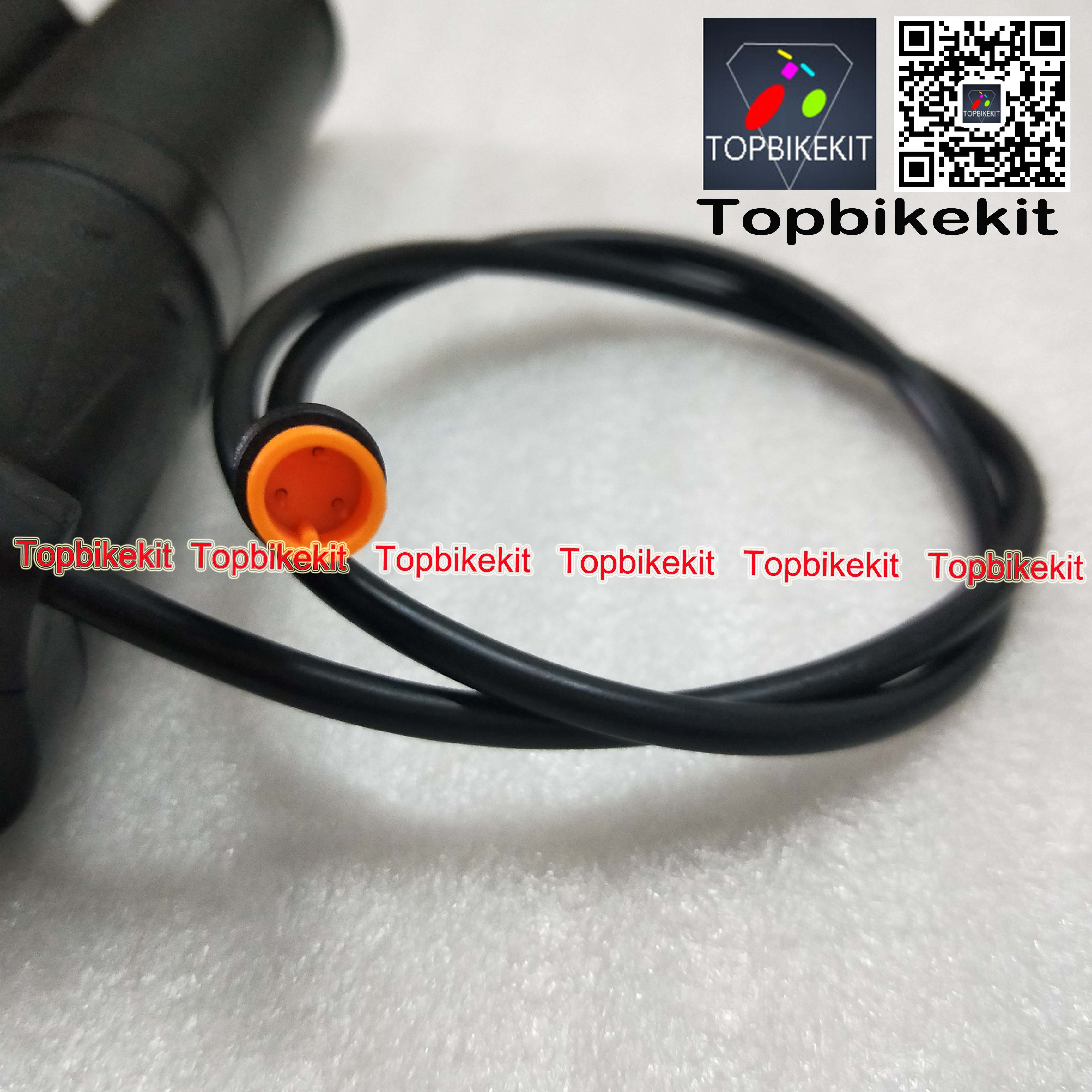 Ebike Wuxing Half Twist throttle FT158 with 3Pins Julei Waterproof Connector Wuxing Throttle for Electric Bike: Waterproof plug