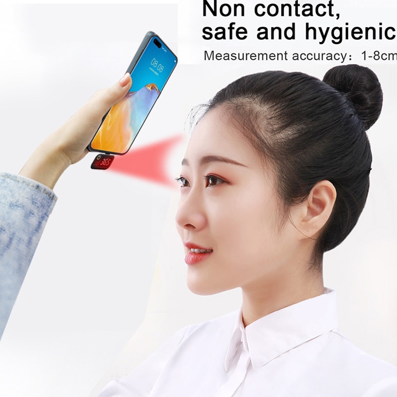 Mini thermomètre Portable pour téléphone intelligent, affichage numérique USB, mesure infrarouge, auriculaire, pour Android, IOS, type-c