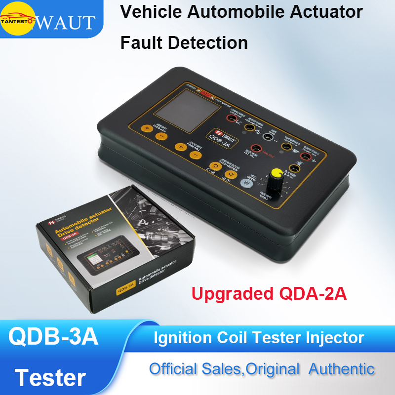 QDB 2A 3A 12~24V Ignition Coil Test Injector Tester Automobile Actuator Fault Detector Stepper Motor Instrument Diagnostic Tools