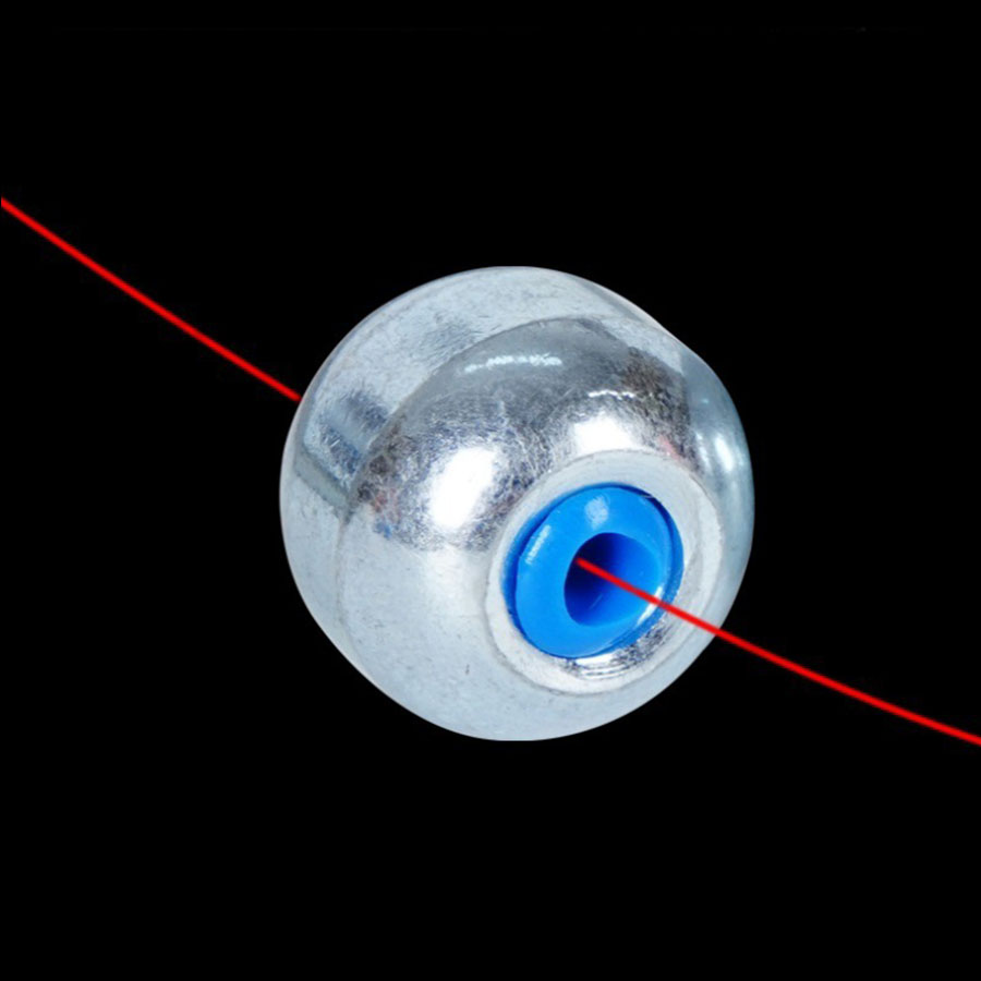 Plomo de pesca con forma de bola, aparejos de pesca, accesorios de pesca, 25g, 30g, 40g, 50g, 60g, 80g, 2 uds.