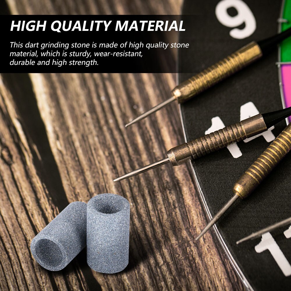 5pcs Dart Needle Grinding Stone Round material Sharpening Stone Grinding Sand Stone Dart Sharpener