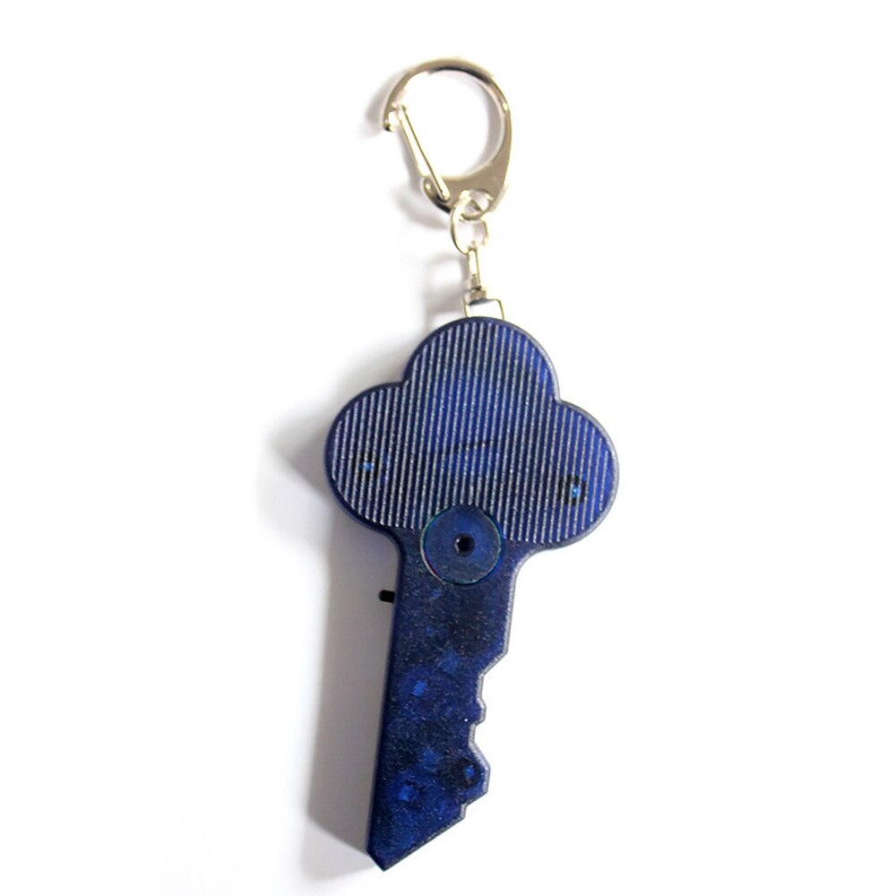 Mini Smart Key Finder Locator Whistle Sound Control Anti-lost Keychain: Blue