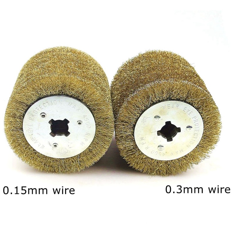 Wire Brush Wheel Wood Open Paint Polishing Deburring Wheel for Electric Striping Machine