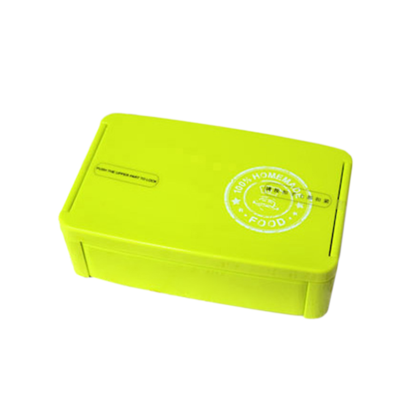 TUUTH Healthy Portable Lunch Box Multi-layer Microwave Heating Bento Boxes High Capacity Food Container Dinner Lunchbox Cutlery: 1 Layer-Green