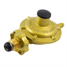 1 Pc Home One Inlet One Outlet Liquefied LGP Compressed Gas Pressure Regulator Yellow