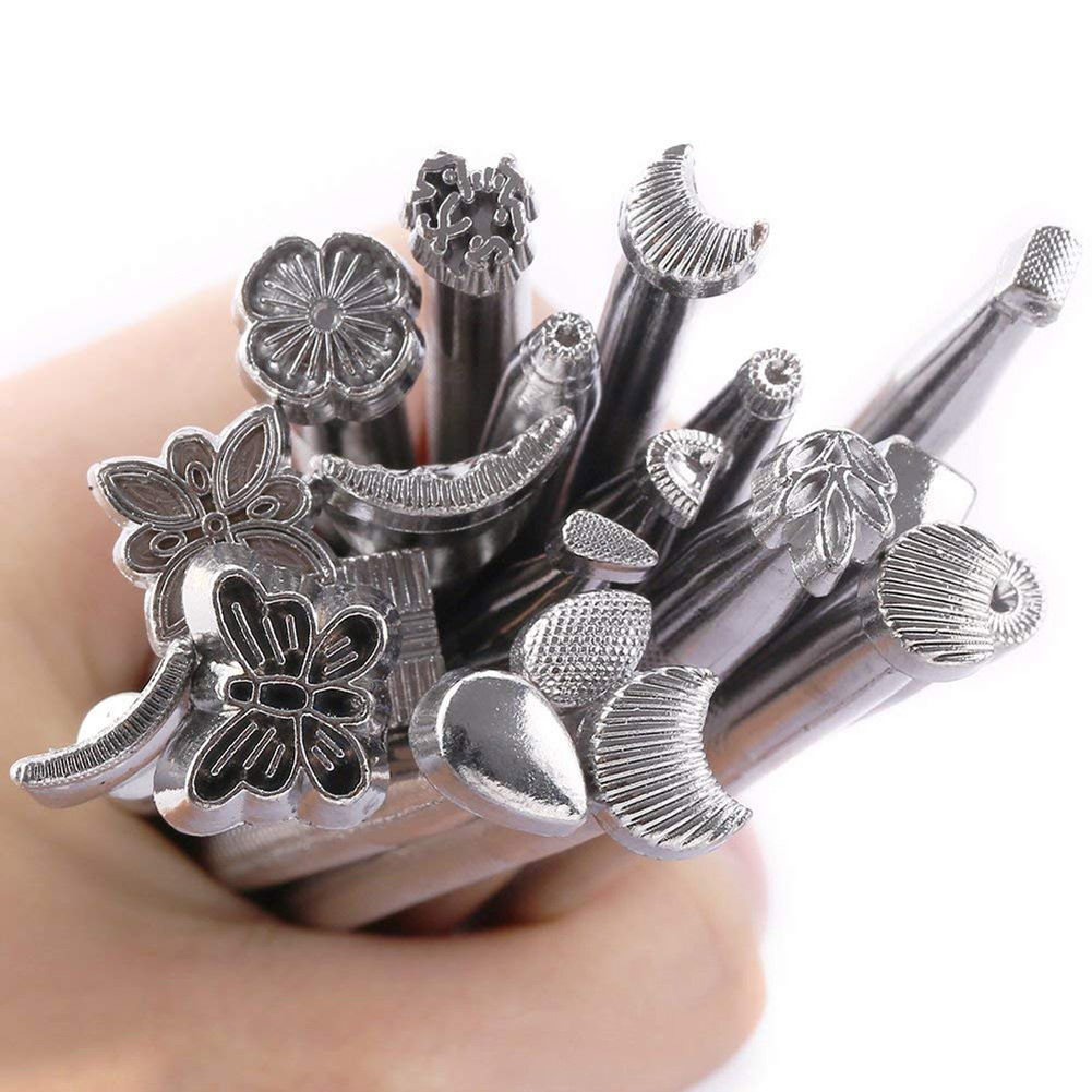 59 unids/set Kit de herramientas de mano artesanales de cuero para herramientas para coser a mano estampado Fabricación de sillín DTT88