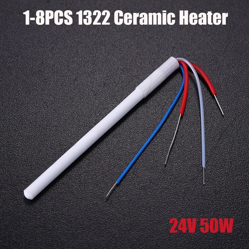 1-8pcs 50W 24V Heating Element 1322 Soldering Iron Ceramic Heater Core 4-wire Adapter Heating Tool for Solder Iron Station for 9