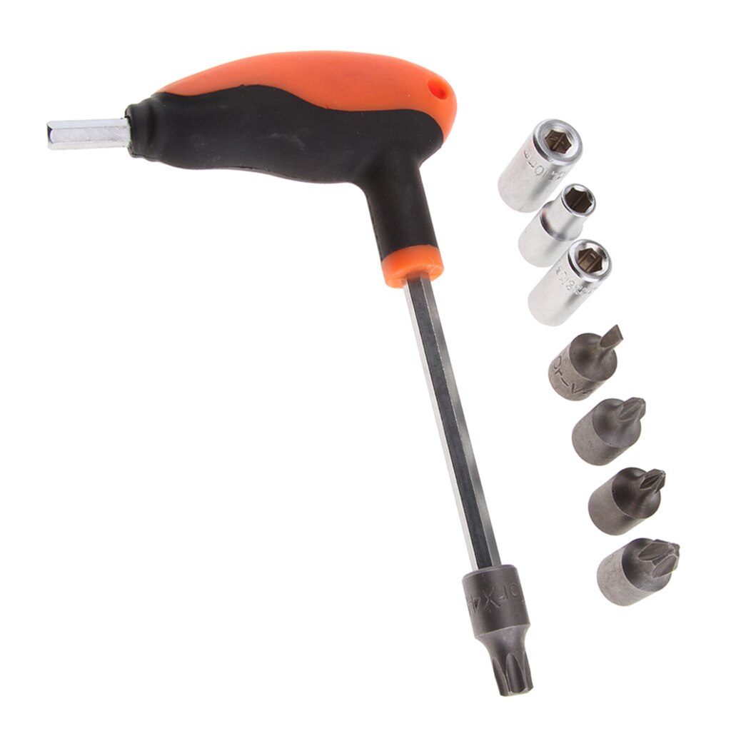Motocicleta Dirt Bike t-bar-Juego de destornilladores de toma corta, herramienta para KTM
