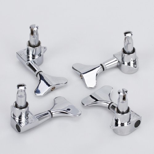 4 Pairs 4R Chrome Bass Tuners Machine Heads Tuning Pegs
