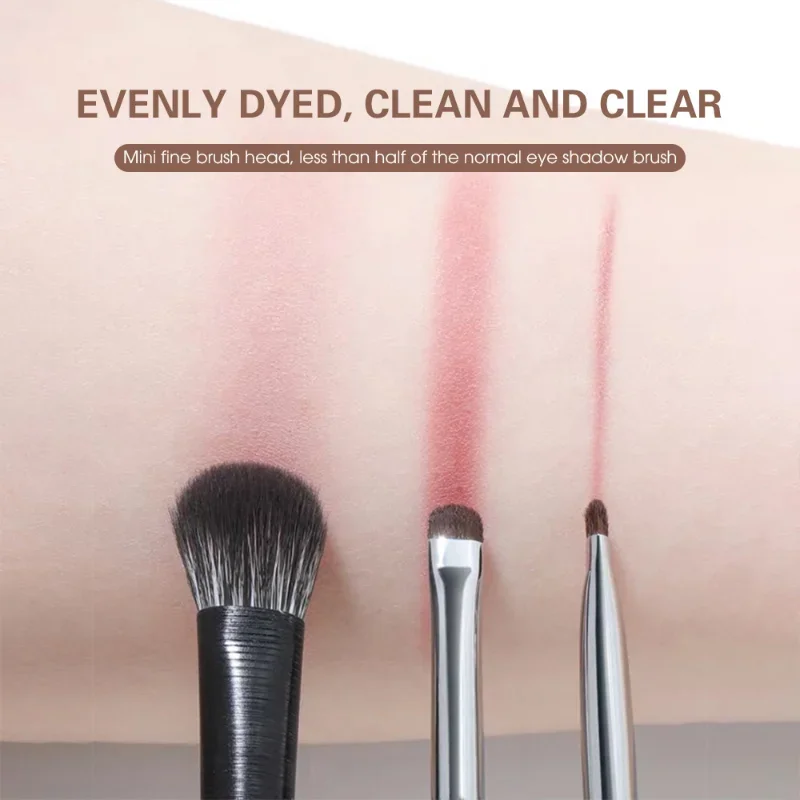 1/4 Uds. Brochas de maquillaje de ojos planos, delineador de ojos en ángulo , brocha para contorno, corrector, sombra de ojos, herramientas cosméticas de maquillaje
