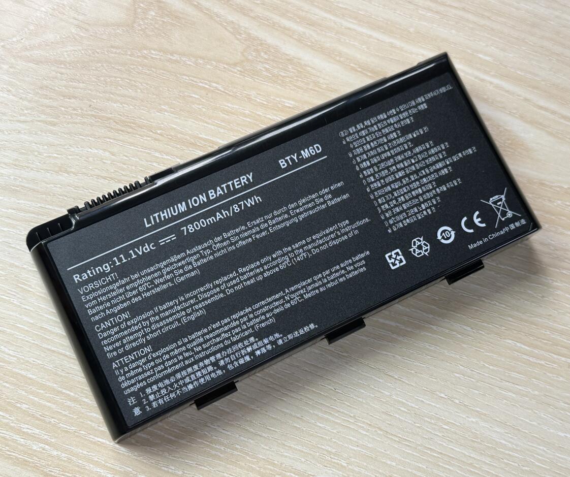 BTY-M6D Laptop Battery for MSI GT60 GT70 GX780R GX680 GX780 GT780R GT660R GT663R GX660 GT680R