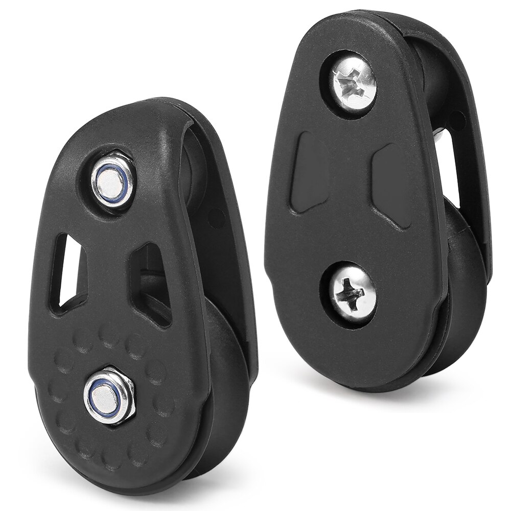 2 PCS Kayak Slide Rail Anchor Trolley Kit Pulley Blocks for Kayak Canoe Boat Quillas Surfboard Fins Surf Leash Surfing