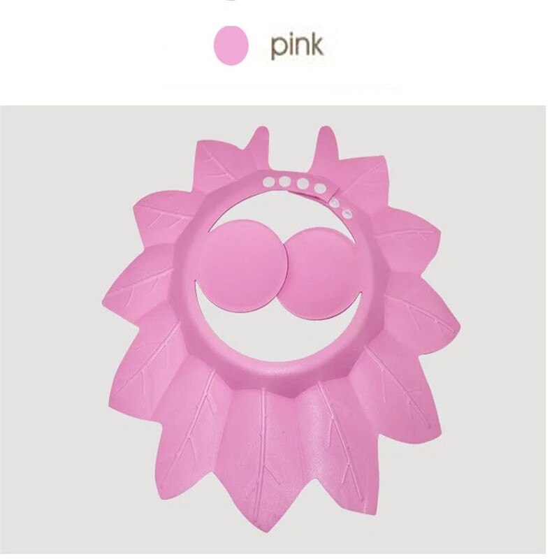 Balleenshiny mjuk baby schampo keps säker schampo dusch bad skydd mössa för baby tvätt hår sköld bebes barn badkeps: Rosa