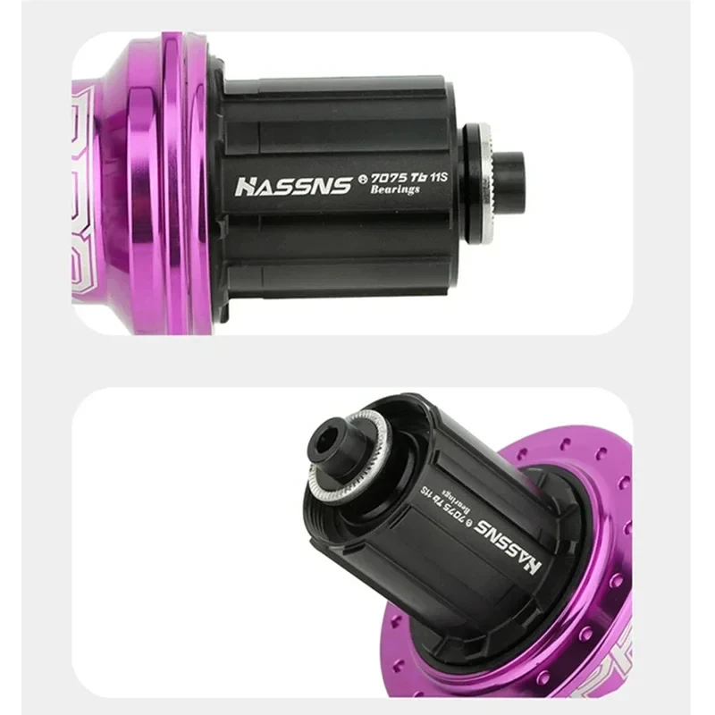 Hassns pro 7 36h rolamento do cubo traseiro 36 furos freehub mtb bicicleta 32h cubo traseiro para quatro palin 7-12 velocidade cubo barulhento bicicleta 6 cubos de lingueta
