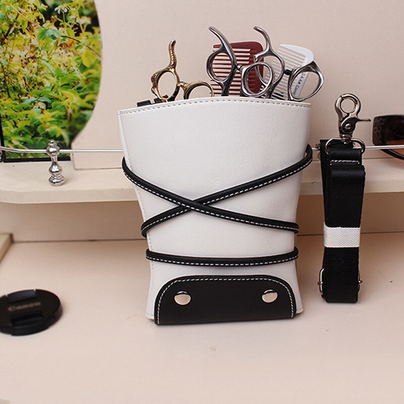 8 Kleur Haar Schaar Lederen Tas Kit Case Scharen Zakken Taille Riem Kapper Packet Salon Holster Kappers Schaar Zak