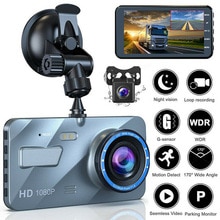 4 "2.5D Hd 1080P Dual Lens Auto Dvr Video Recorder Dash Cam Slimme G-sensor Achteruitrijcamera 170 Graden Groothoek Ultra Hd Resolutie