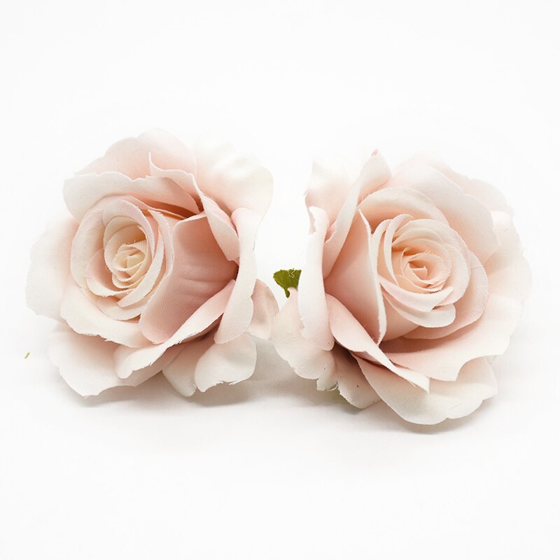 10 stycken konstgjorda blommor siden rosor heminredning tillbehör bröllop scrapbook godis box arrangemang diy brosch jul: 12
