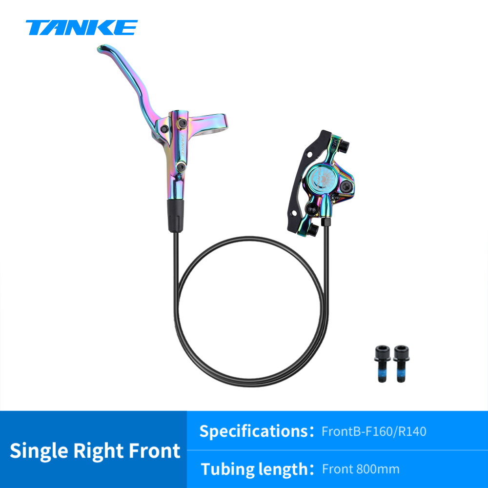 TANKE MT200 bicicleta freno de disco hidráulico MTB freno BL BR 800/1600mm freno de bicicleta 2 pistones 3 dedos palanca de acero piezas de bicicleta actualización
