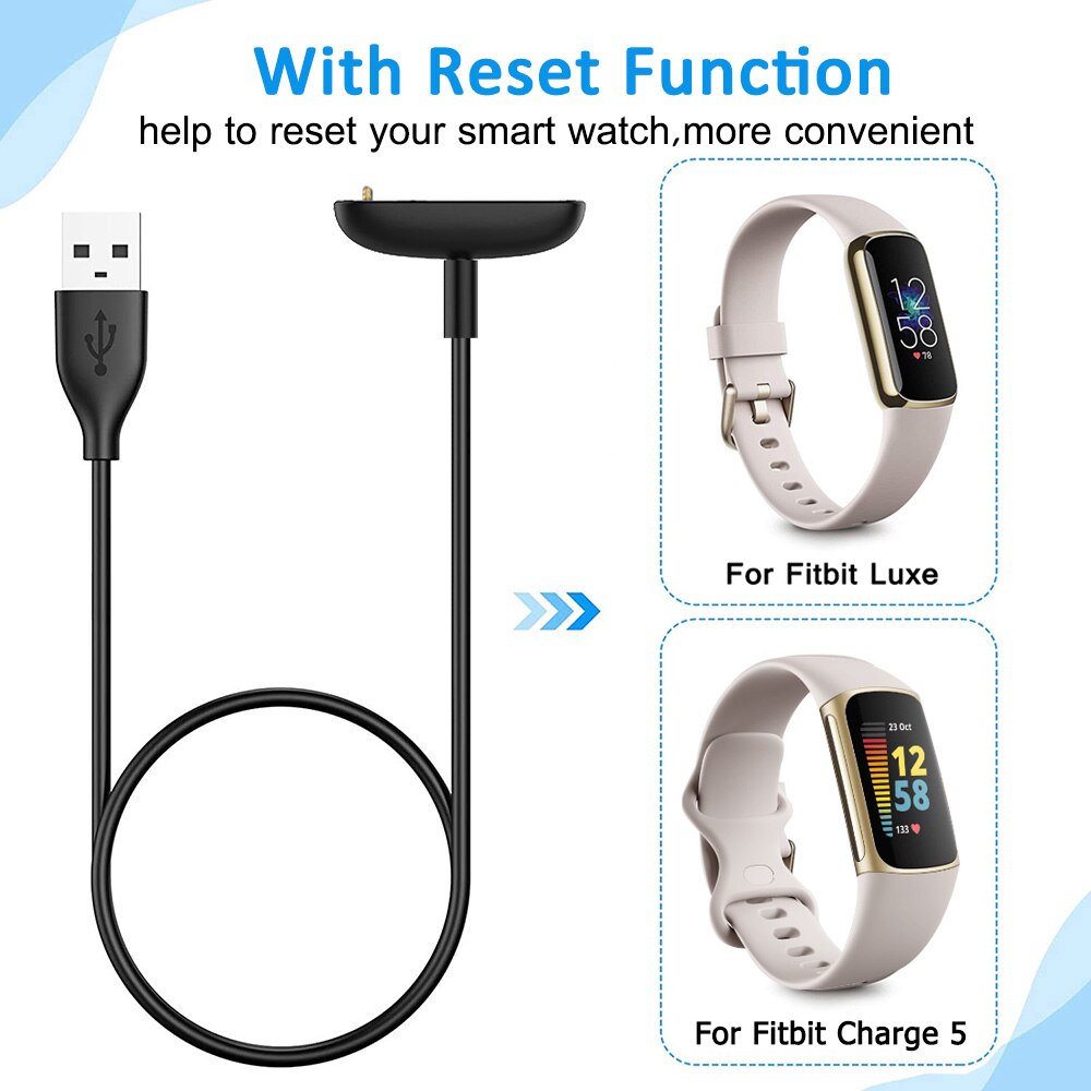 Chargeur USB de Luxe pour Fitbit 5, câble de chargement sans fil magnétique, Adapta Dock, berceau, accessoires de montre intelligente