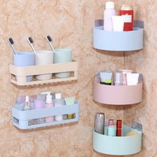 Badkamer Rekken Muur Hoek Opbergrek Organisator Douche Shampoo Houder Wc Zuignap Opbergrek Badkamer Accessoires
