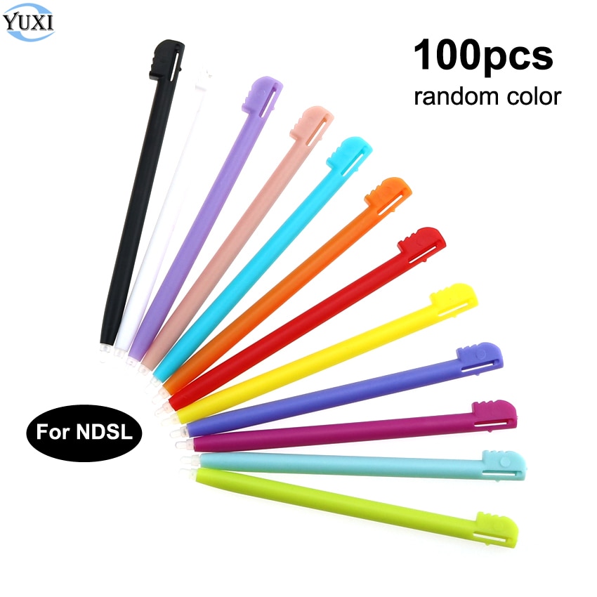YuXi 100 stücke Zufällige Farbe berühren Stift Stift Für Nintend DS Lite DSL für NDSL Kunststoff Video Spiel Zubehör