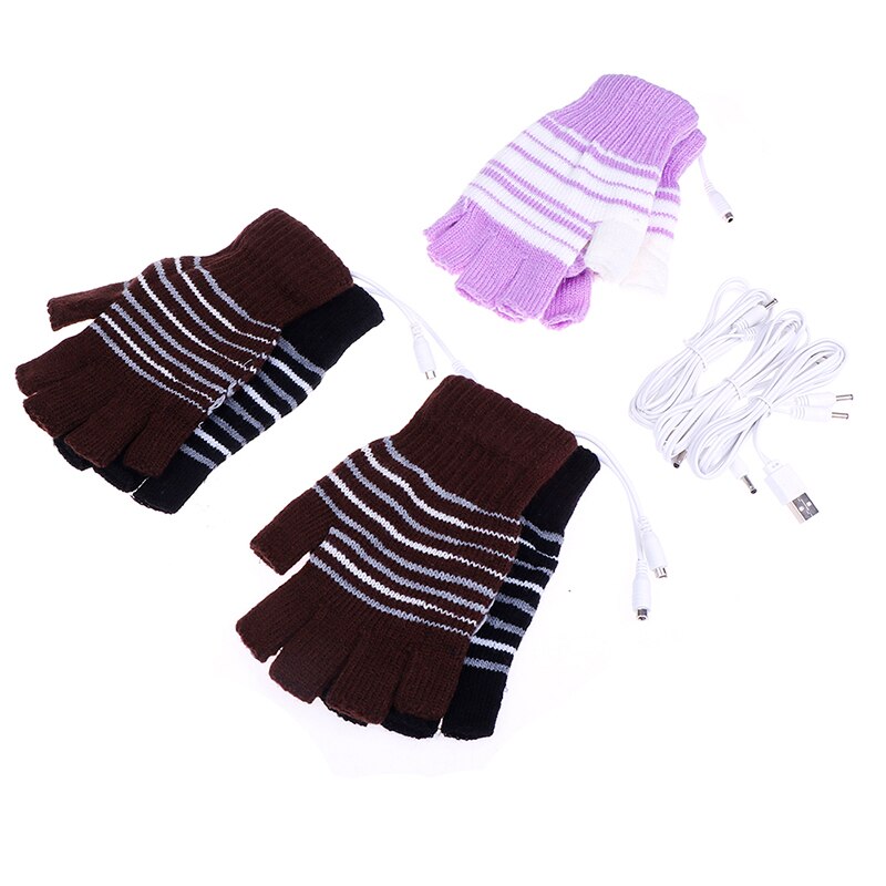 Gants chauffants USB hiver chauffe-mains thermique gant chauffant électrique alimenté par batterie thermique étanche pour gants de Ski moto