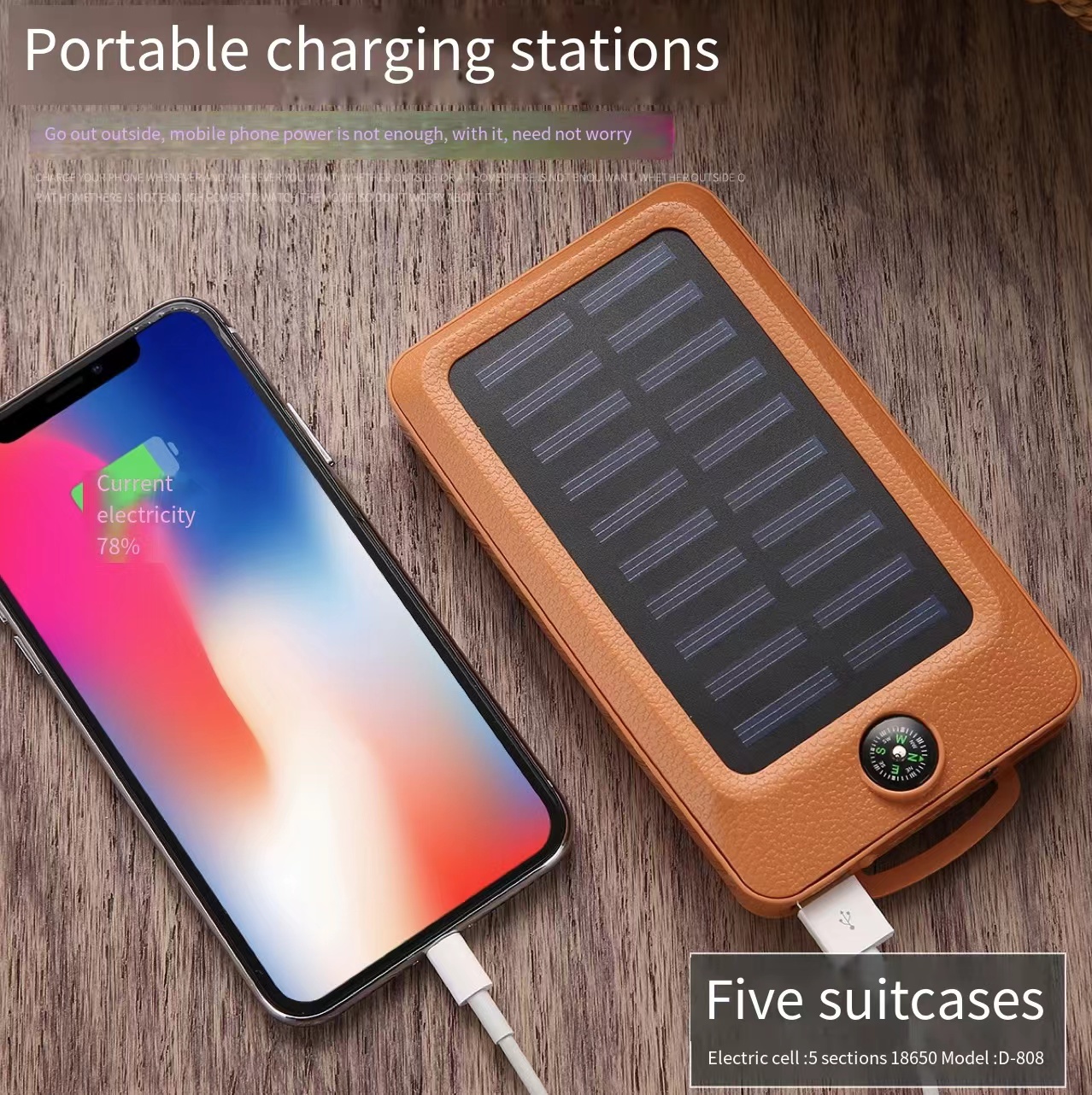 Solar Power Bank Waterdichte 10000 Mah Solar Charger Usb Poorten Externe Lader Powerbank Voor Xiaomi 5 5s Smartphone Met Led licht