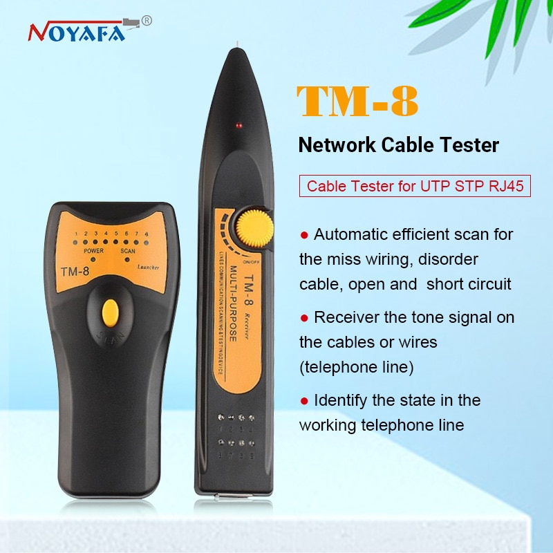 2018 mais novo rj11 rj45 cat5 cat6 telefone lan cabo de rede testador detector fio rastreador tracer toner ethernet linha finder