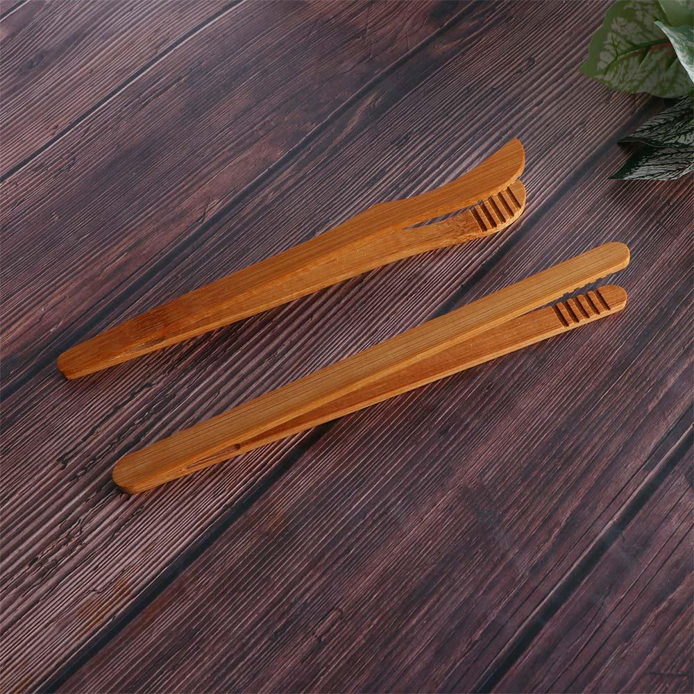 Fleck Brot Bambus Klemme wiederverwendbare Küche Tee Pinzette Greifer Lebensmittel Zange Toast Clip