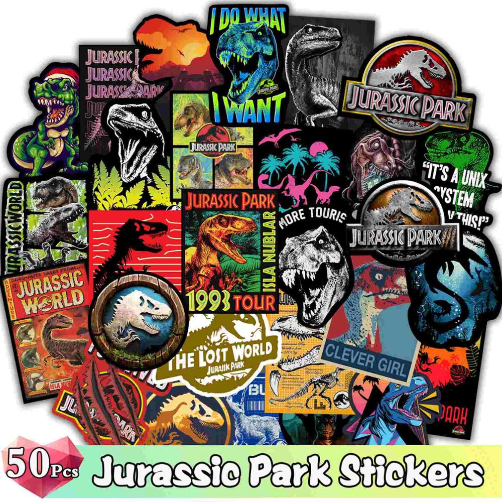 52/50 Pcs/Lot Color Stickers Graffiti Cartoon Animal Super Hero Sticker for Water Bottle Luggage Notebook Skateboard Kids Toy: Dinosaur Stickers