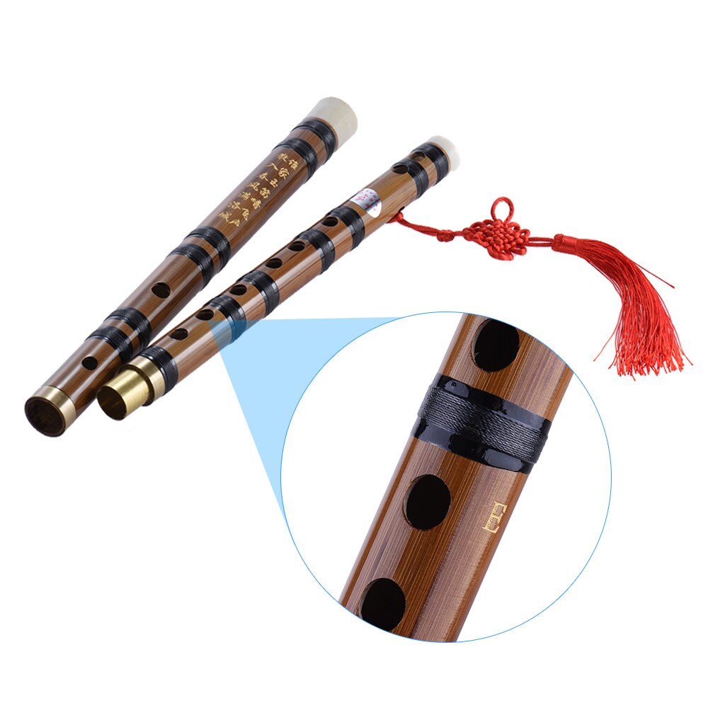 Chinese Vertical Bamboo Flute Traditional Handmade Accurately Tuned Chromatic Musical Woodwind Instrument