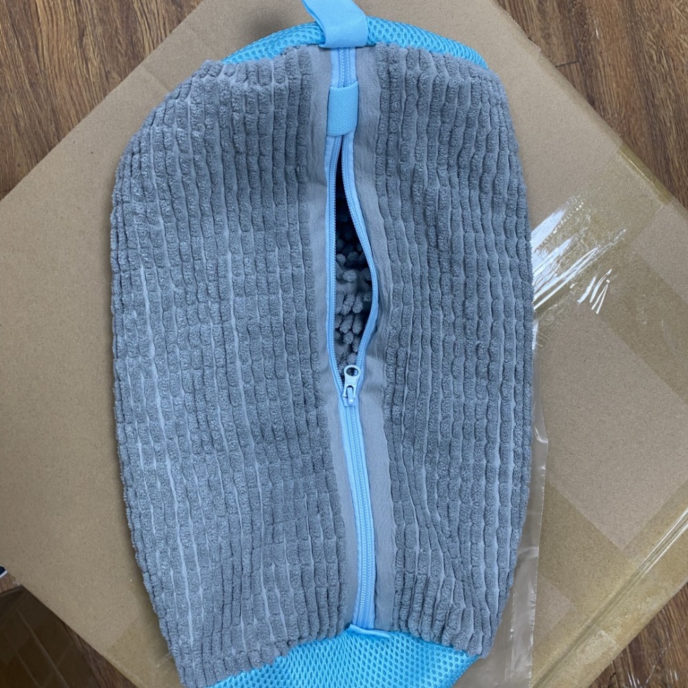 Chenille Shoe Wash Bag - Machine Washable Laundry Bag for Shoes, Anti-Scratch Protection Mesh Bag for Footwear Care